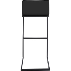 Tabouret de bar Newport, similicuir, noir
