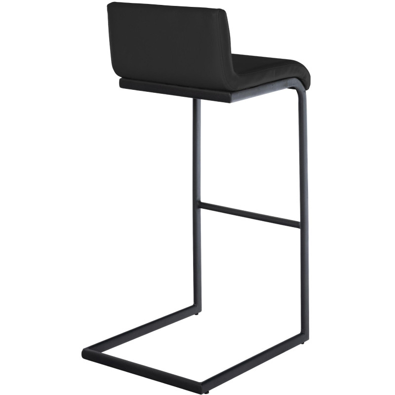 Tabouret de bar Newport, similicuir, noir