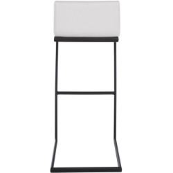Tabouret de bar Newport, similicuir, blanc