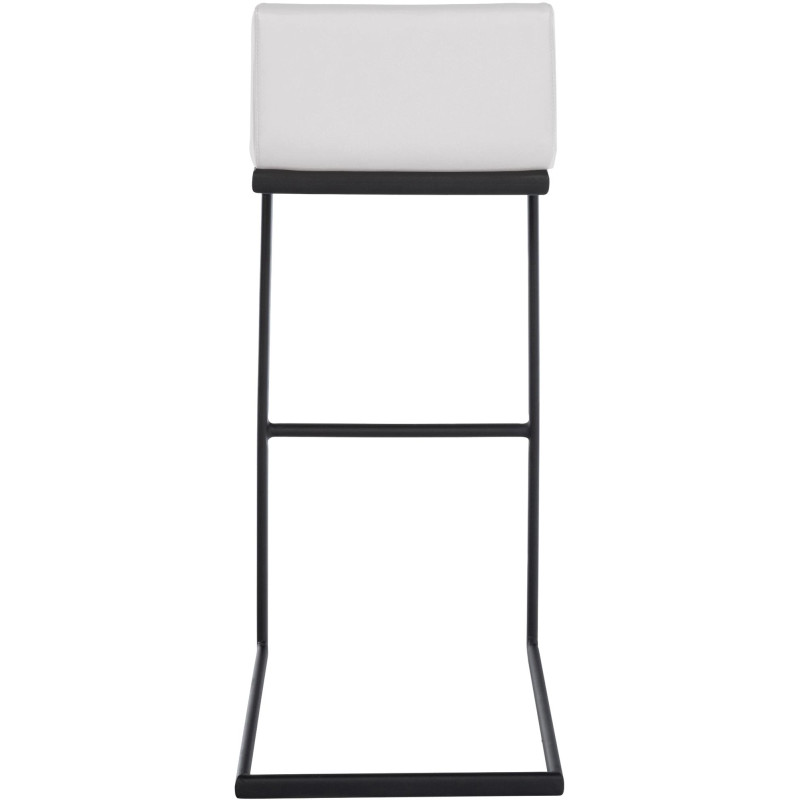 Tabouret de bar Newport, similicuir, blanc