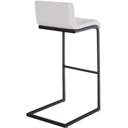Tabouret de bar Newport, similicuir, blanc