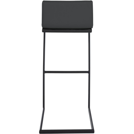 Tabouret de bar Newport, similicuir, gris foncé