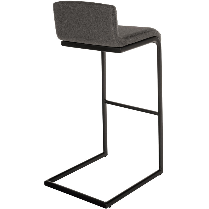 Tabouret de bar Newport, tissu B, gris foncé