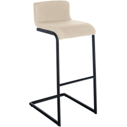 Tabouret de bar Newport, tissu B, crème