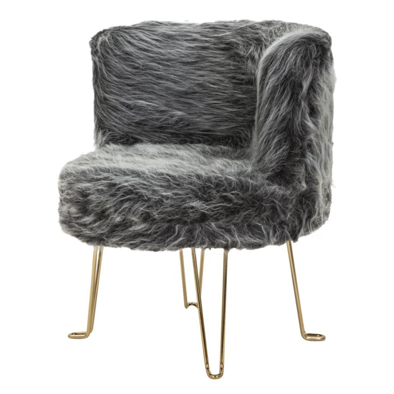 FAUTEUIL HACIL GRIS CM 73X64X77