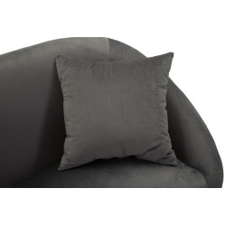 CANAPÉ ARGENTÉ AVEC COUSSINS CM 137X69X79