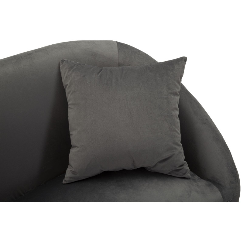 CANAPÉ ARGENTÉ AVEC COUSSINS CM 137X69X79