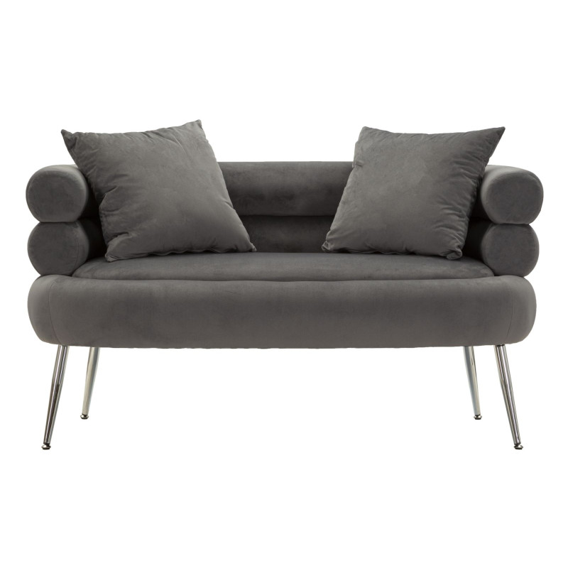 CANAPÉ SILVERY PLUS AVEC COUSSINS CM 133X68X69