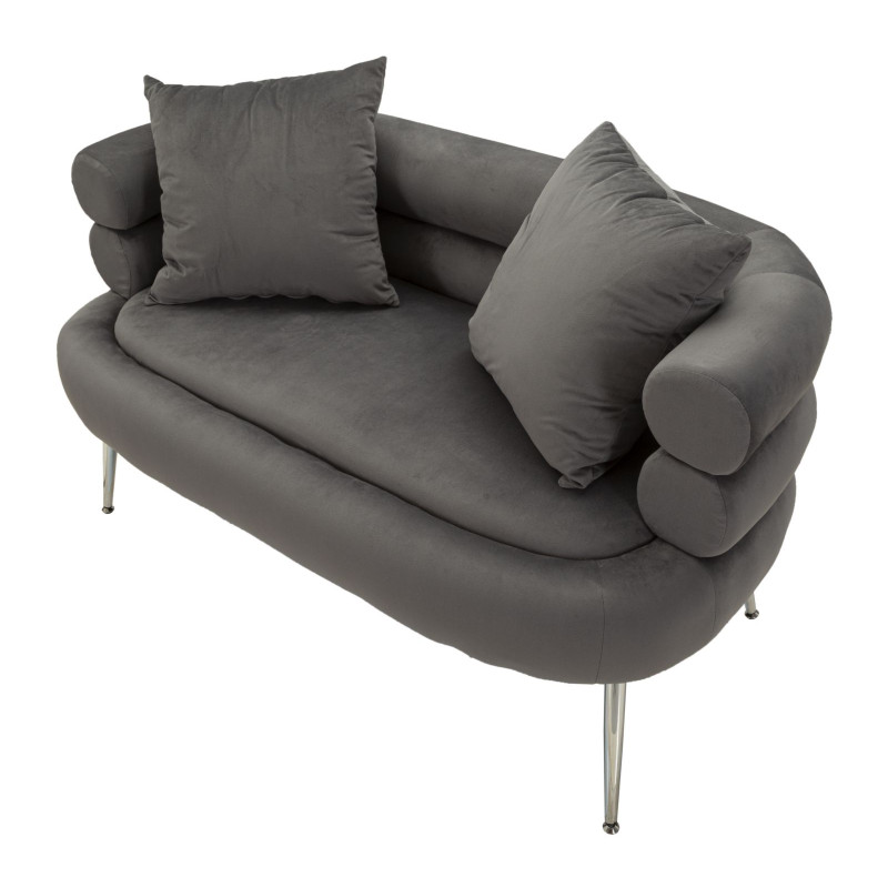 CANAPÉ SILVERY PLUS AVEC COUSSINS CM 133X68X69