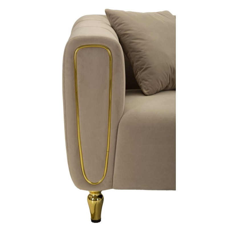 CANAPÉ ALMA GRIS AVEC COUSSINS CM 155X81X71