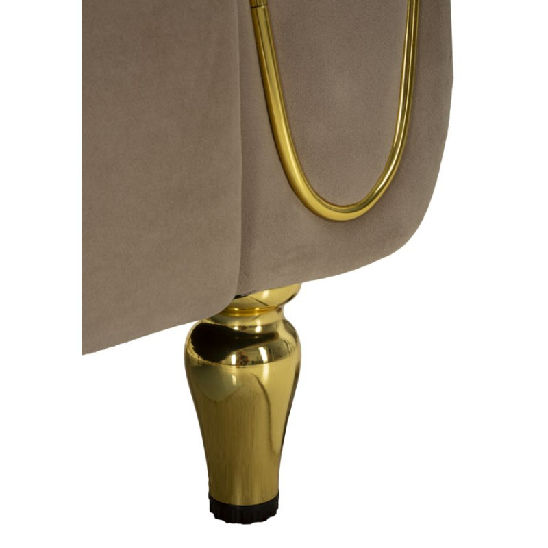 CANAPÉ ALMA GRIS AVEC COUSSINS CM 155X81X71