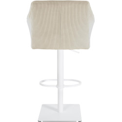 Taburete de bar Damaso W Cord, crema