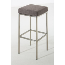 Tabouret de bar Montréal E80 tissu gris
