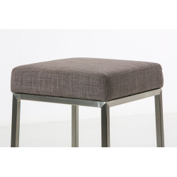 Tabouret de bar Montréal E80 tissu gris