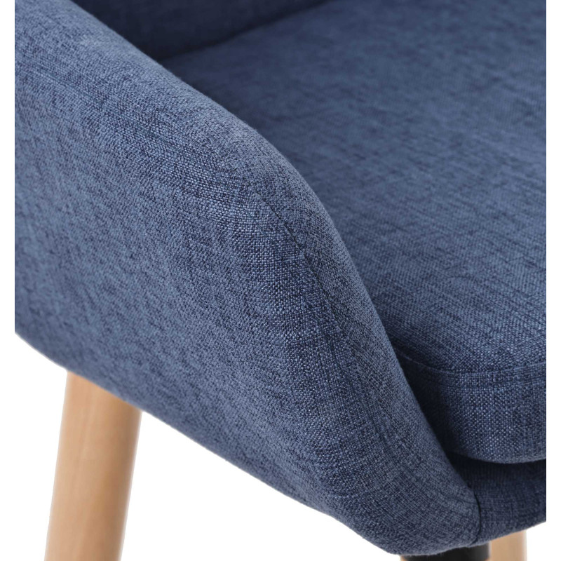 Conjunto de 2 banquetas Grant, em tecido, azul escuro