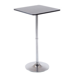 Table de bar carrée noire