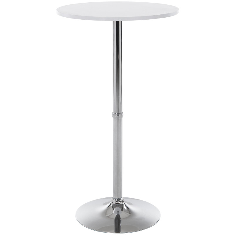 Table de bar ronde blanche