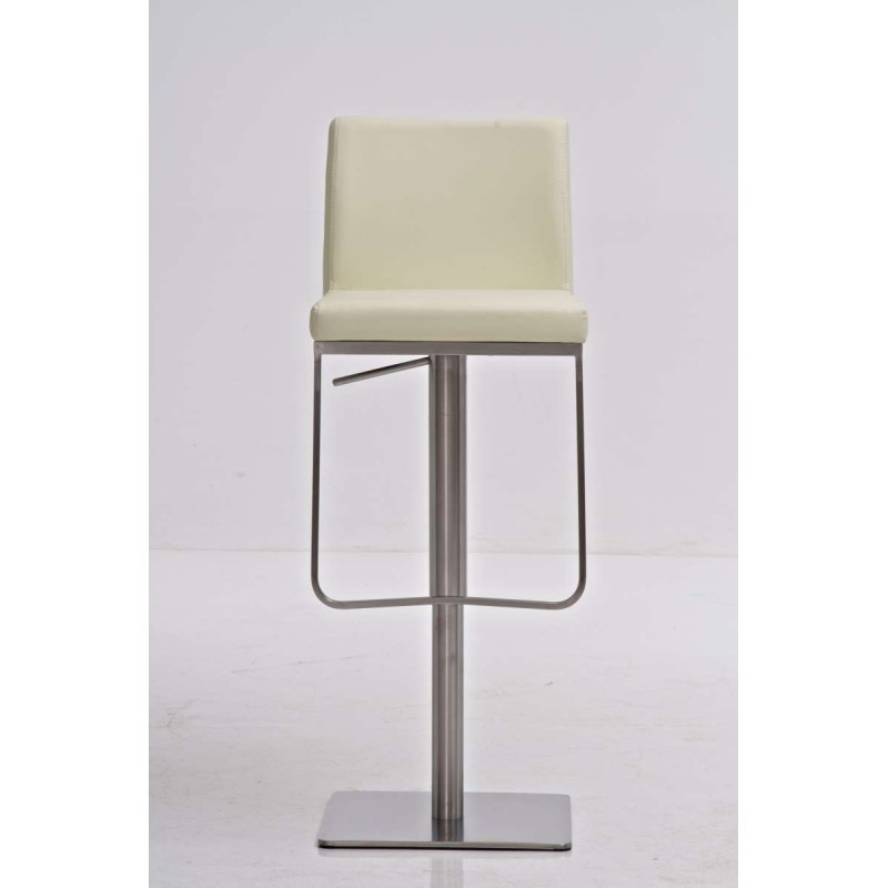 Tabouret de bar Panama E simili cuir crème