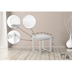 Tabouret Barci blanc