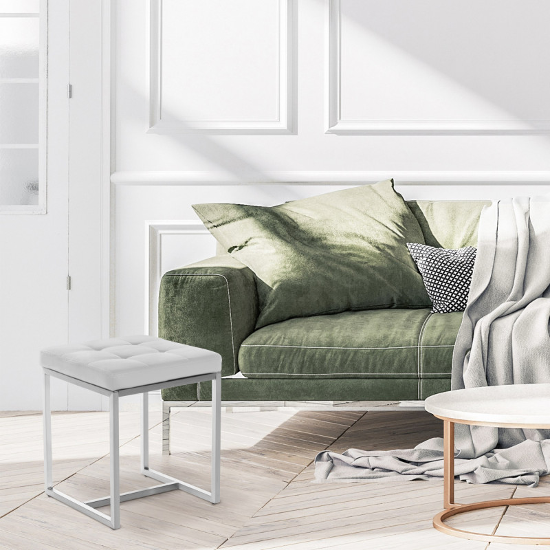 Tabouret Barci blanc