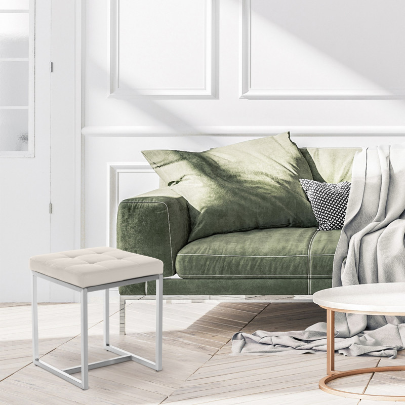 Tabouret Barci crème