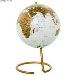 Globe terrestre Alexandra House Living Doré Métal 16 x 25 x 16 cm