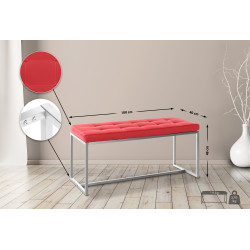 Banc Barci rouge