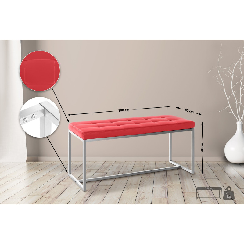 Banc Barci rouge