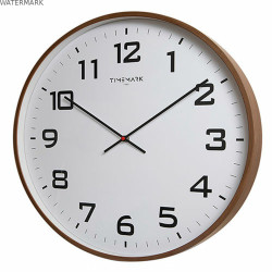 Horloge Murale Timemark Marron Bois 50 x 50 cm