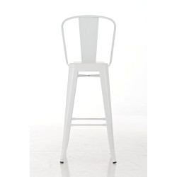 Tabouret de bar Aiden blanc