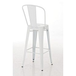 Tabouret de bar Aiden blanc