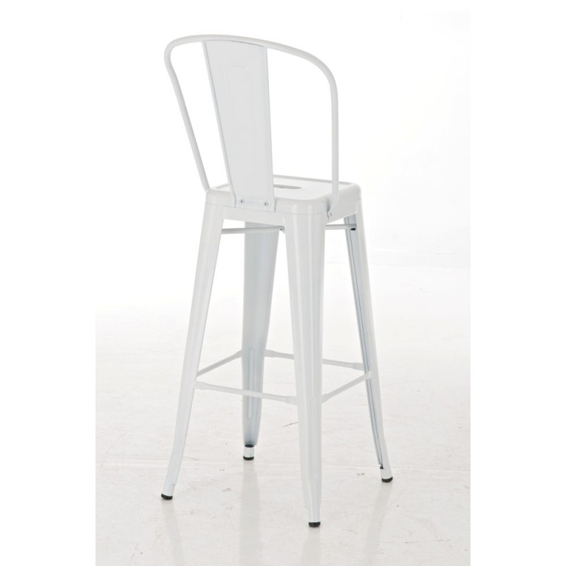 Tabouret de bar Aiden blanc
