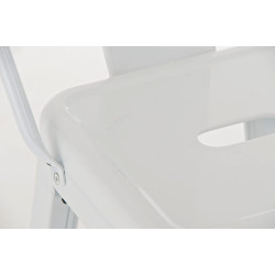 Tabouret de bar Aiden blanc