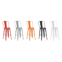 Tabouret de bar Aiden blanc
