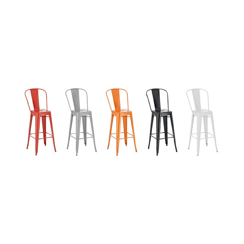 Tabouret de bar Aiden blanc