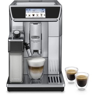 DELONGHI ECAM 650.75.MS - Machine expresso automatique avec broyeur PrimaDonna Elite - Inox