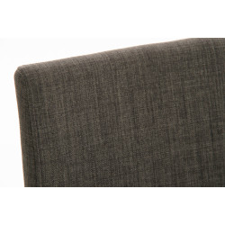 Tabouret de bar Panama E tissu gris foncé