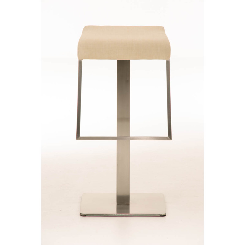 Tabouret de bar Lameng tissu E78 crème