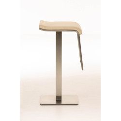 Tabouret de bar Lameng tissu E78 crème