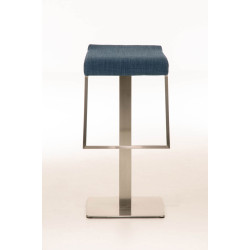 Tabouret de bar Lameng tissu E78 bleu
