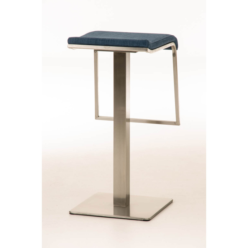 Tabouret de bar Lameng tissu E78 bleu
