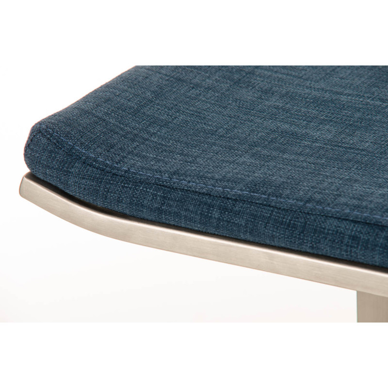 Tabouret de bar Lameng tissu E78 bleu