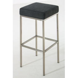 Tabouret de bar Montréal E80 tissu gris foncé