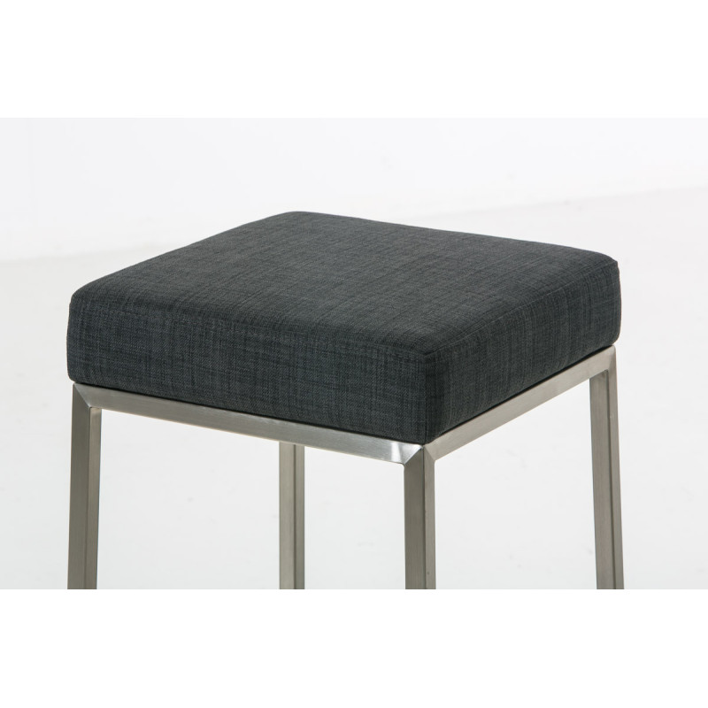 Tabouret de bar Montréal E80 tissu gris foncé