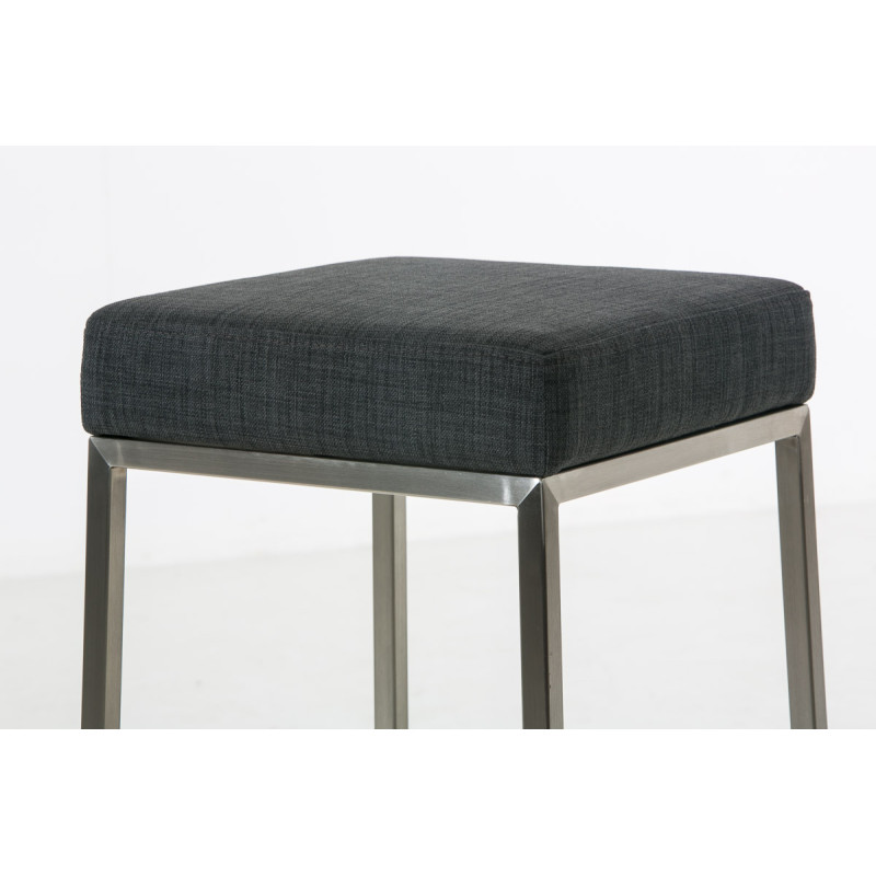 Tabouret de bar Montréal E80 tissu gris foncé