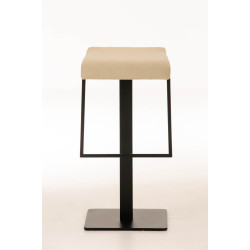 Tabouret de bar Lameng tissu B78 crème