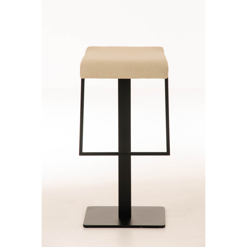 Tabouret de bar Lameng tissu B78 crème