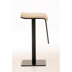 Tabouret de bar Lameng tissu B78 crème