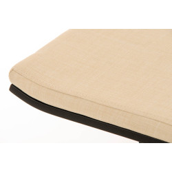 Tabouret de bar Lameng tissu B78 crème