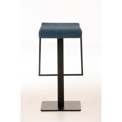 Tabouret de bar Lameng tissu B78 bleu